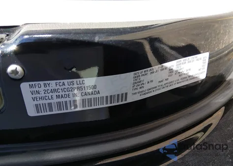 2023 Chrysler Voyager Lx из США, поврежденный, VIN 2C4RC1CG2PR511500